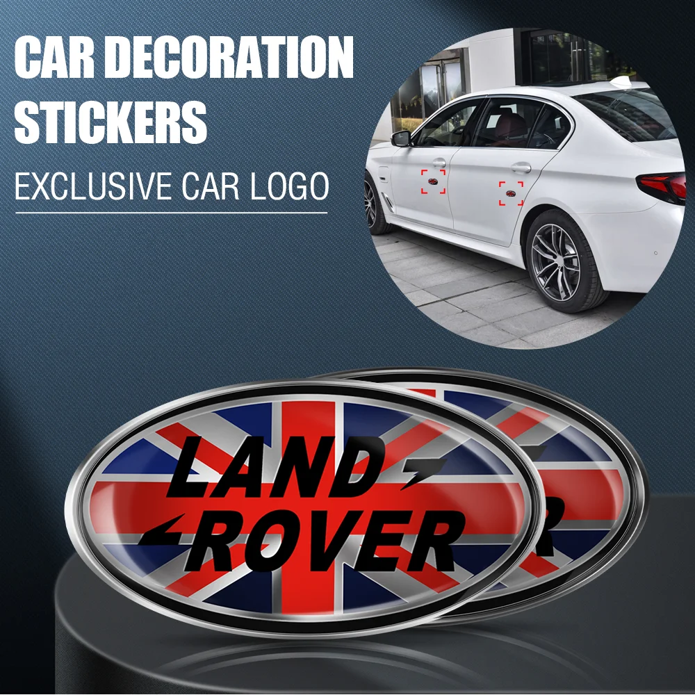 3D Car Aluminum Badge Auto Side Fender Body Window Trunk Sticker Decoration For Land Rover Range Rover Sport SVR Discovery L320