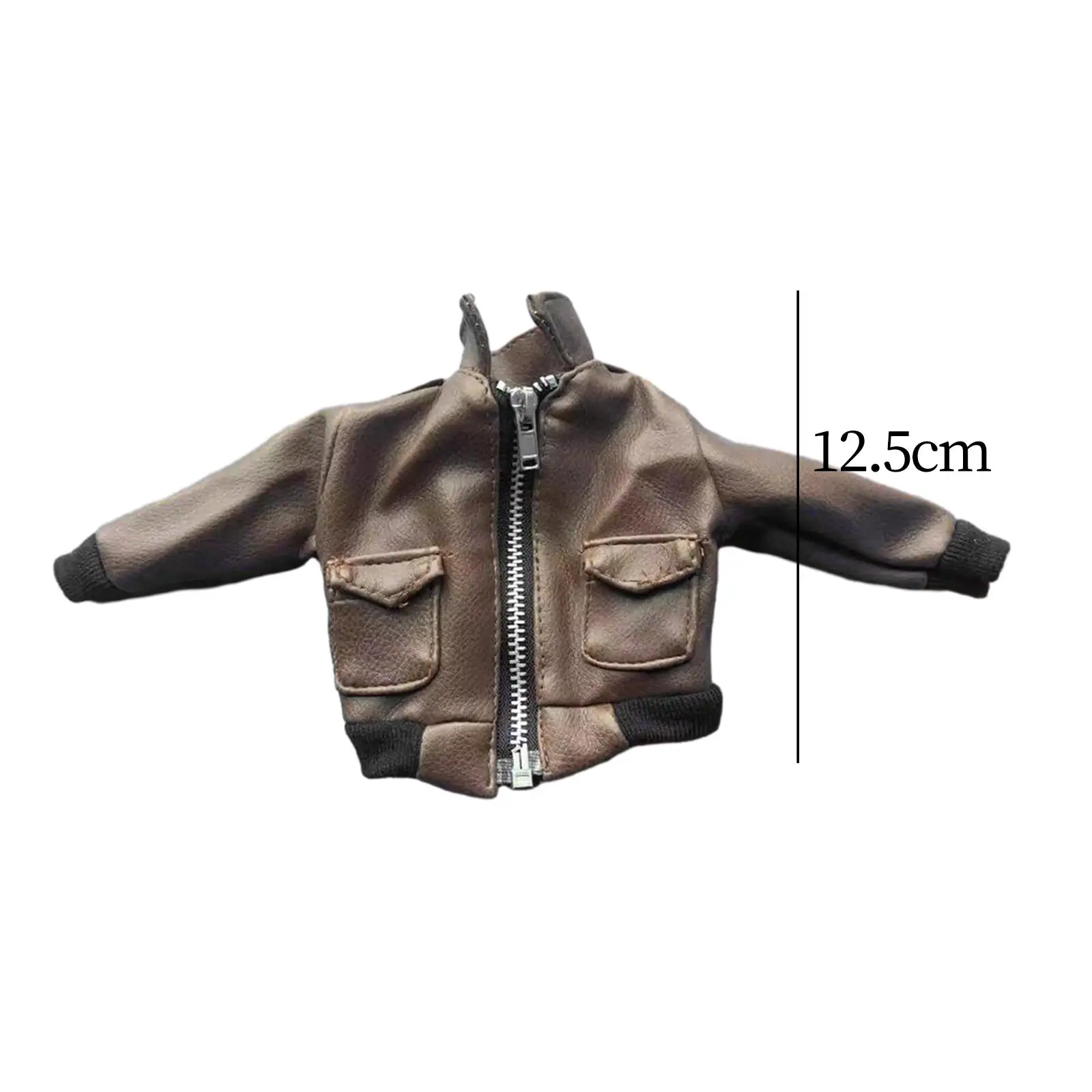 Chaqueta de figuras de acción en miniatura, ropa de muñeca decorativa, suave y elegante, 1:6