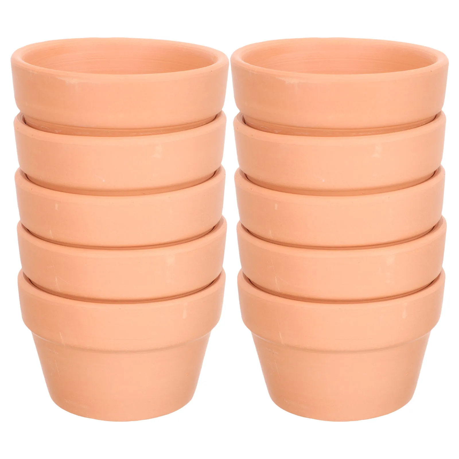 

Набор из 10 глиняных горшков для суккулентов: минималистичный дизайн, идеально подходят для рабочего стола, дома и сада, декоративные емкости для растений