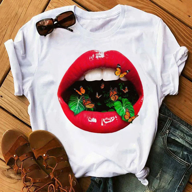 Spring/summer New T-shirt Printed Retro Cartoon Women's T-shirt Short Sleeve Harajuku  Oversized T Shirt  Tops