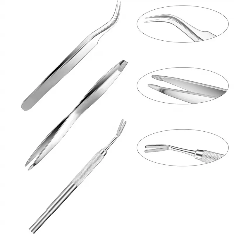 2-in-1 for Safe Removal of Large and Small Ticks From Cats and Dogs Stainless Steel Tick Tweezers Professional Tick Removal Tool