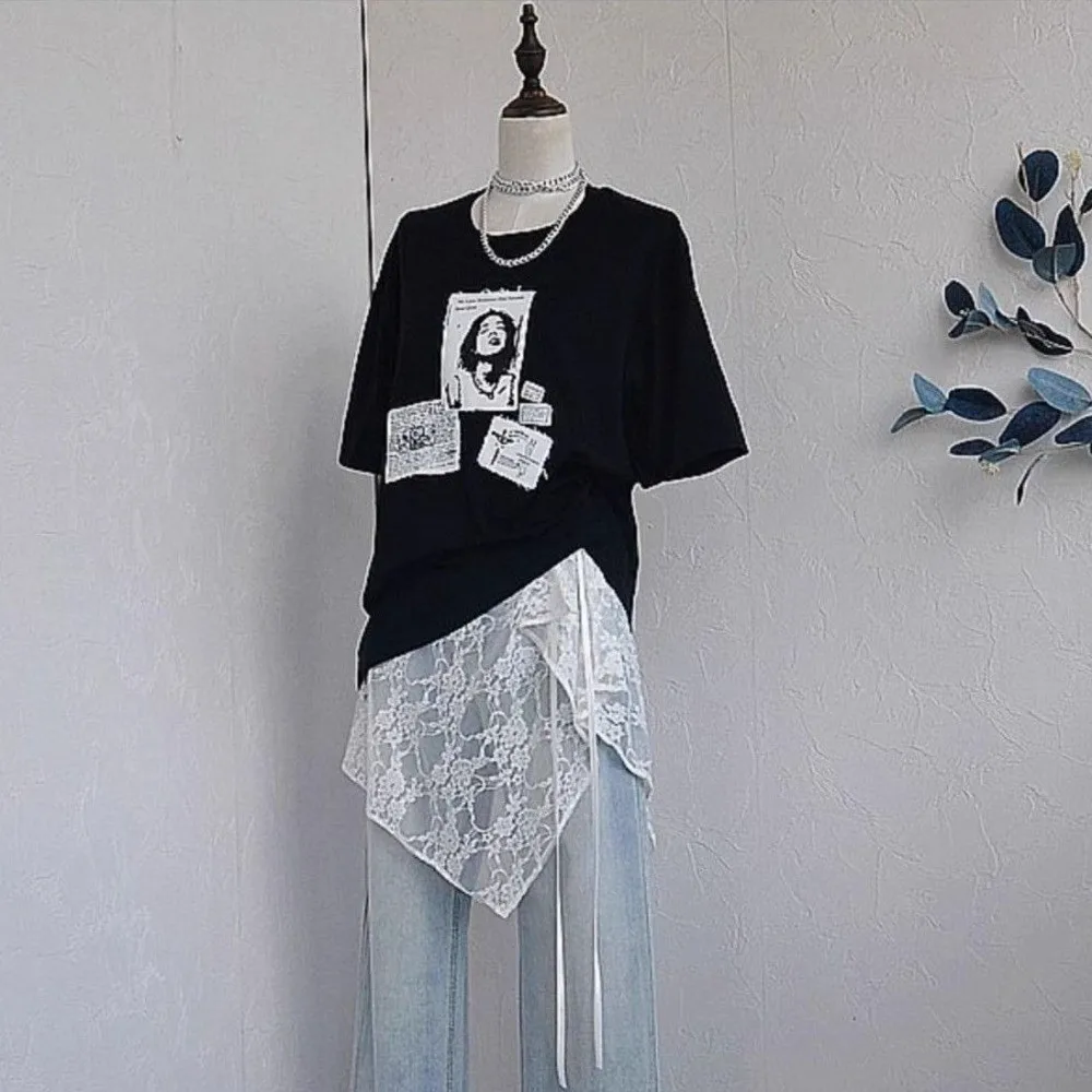 

Винтажная короткая юбка на шнуровке с многослойным дизайном, легкая юбка-накидка, юбка-фартук для женщин