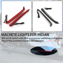 NEW Motorcycle Smoke Tracer Rear Saddlebag LED Turn/Brake Lights For Indian Challenger Challenger Limited Elite Dark Horse Icon