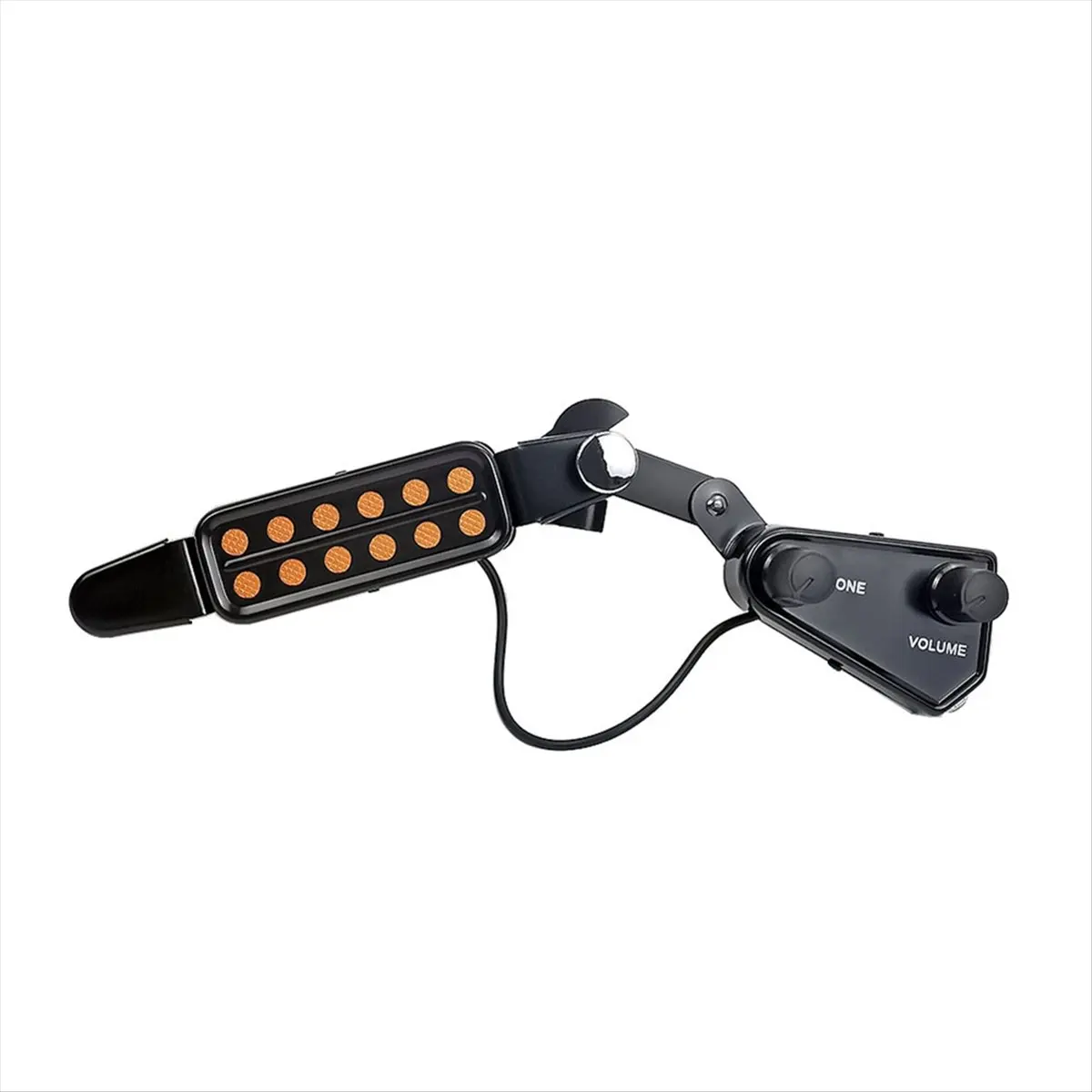 【50% OFF】12-Hole P-011 Acoustic Guitar Sound Hole Pickup Magnetic Transducer with Tone Volume Controller Audio Cable