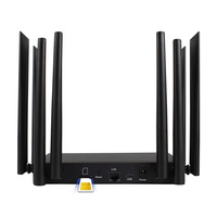 High Quality Industrial 8-Antenna Black Metal Shell Extension Antenna 4G Lte Cpe 4G Wifi 6 Sim Card Routers For Home Office