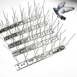 Pinchos antiaves para balcón, repelente de aves, disuasorio de acero inoxidable, repelente de uñas, Control de plagas, 33/50cm