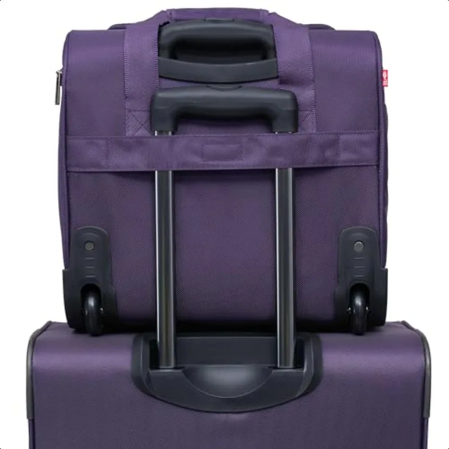 Smart Under Seat CarryOn Lage com porta de carregamento USB Roxo Underseater 15 polegadas
