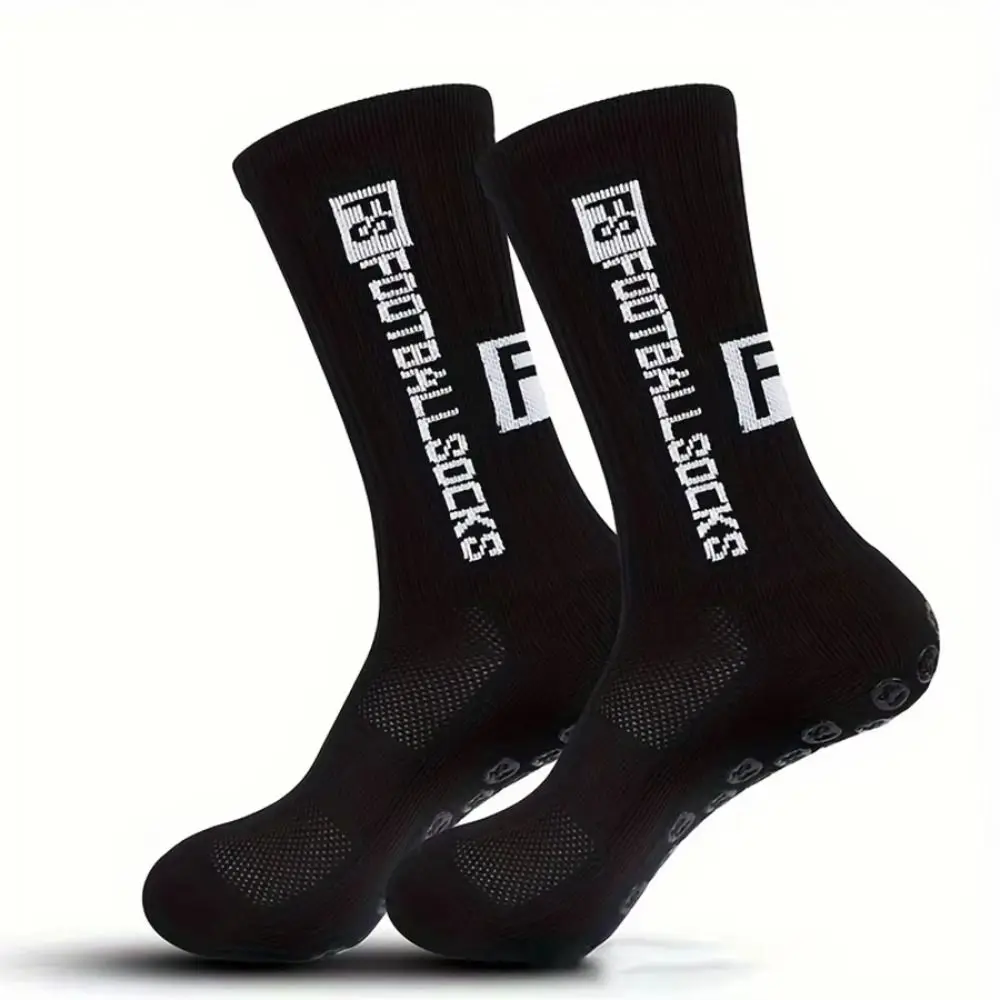 

Fashion Soft Football Socks Breathable Anti-slip FS Letter Socks Casual Rubber Grip Socks Men Women