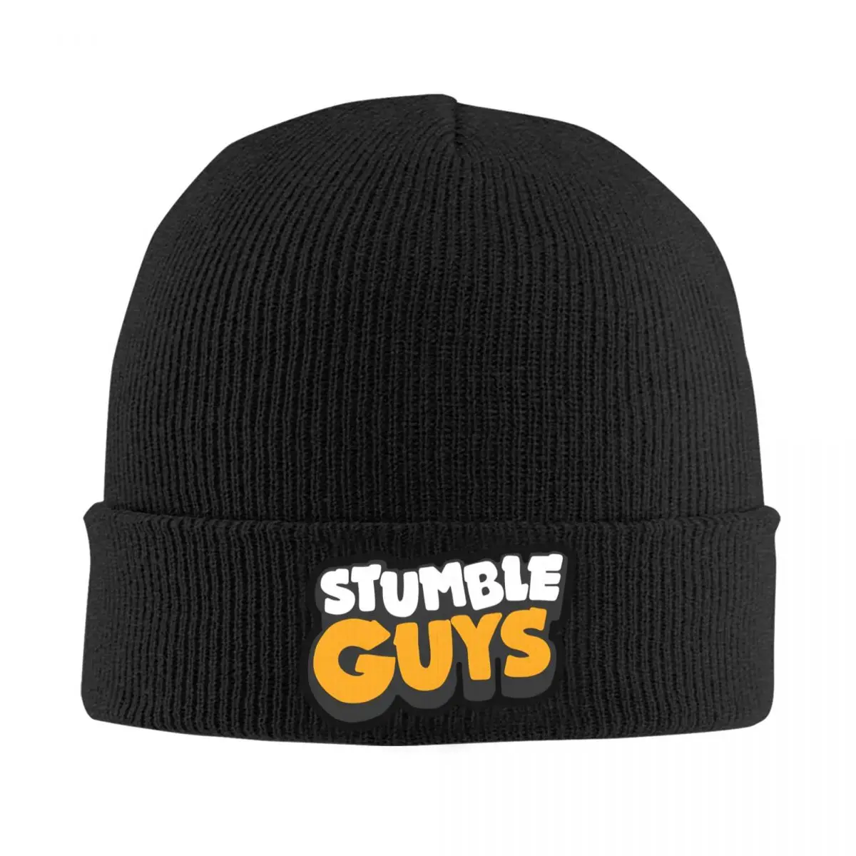 Stumbles Guys Game Cartoon Knitted Hat for Women Men Beanies Autumn Winter Hats Acrylic Warm Caps