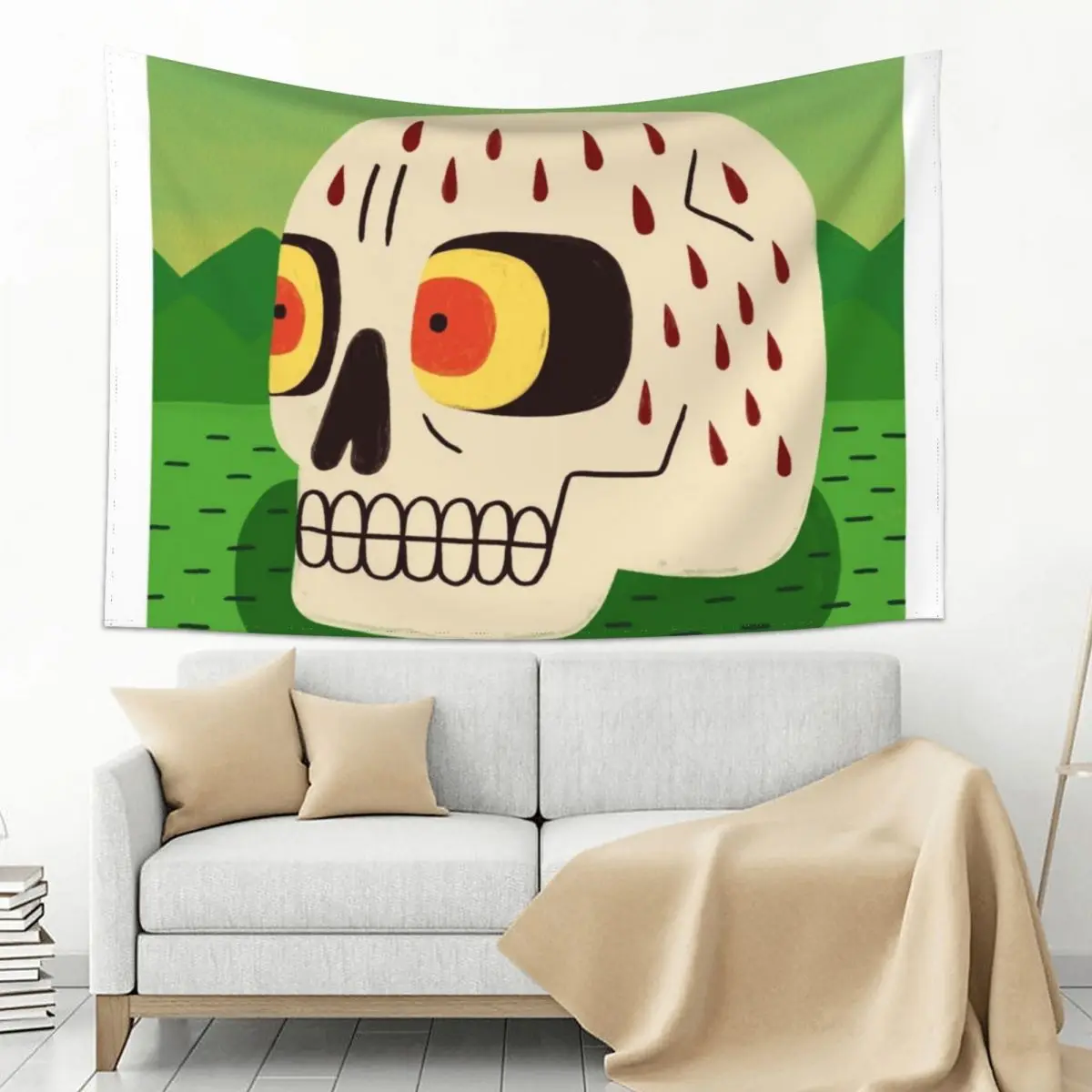 

Skull Tapestry Kawaii Room Decor On The Wall Wall Decoration Items Outdoor Decor Tapestry
