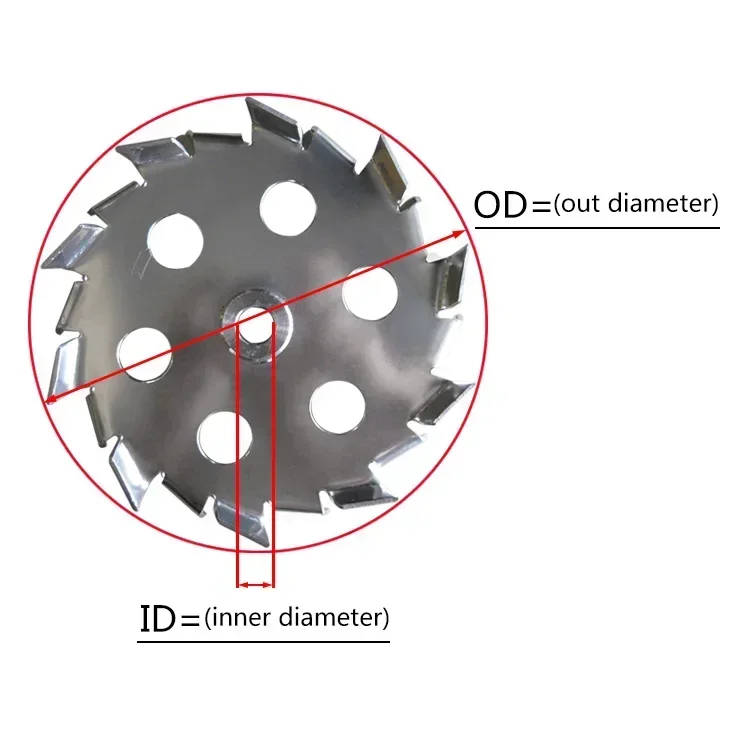 Plate Disk Agitator Blade Pneumatic Tool Parts Mixer Machine Fan Dispersion Accessory