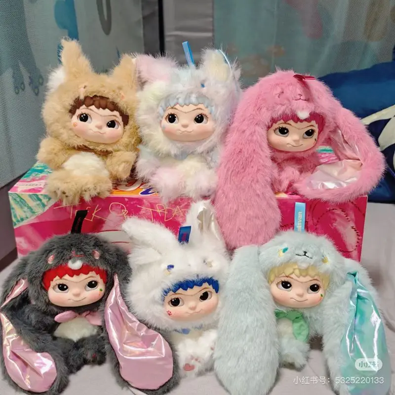 متوفر في المخزون Wakuku صندوق أعمى Wakuku V2 الثعلب أرنب خدعة مذكرات قلادة هدايا عيد الميلاد شخصيات كرتونية المرآب عدة ألعاب أطفال الدمى