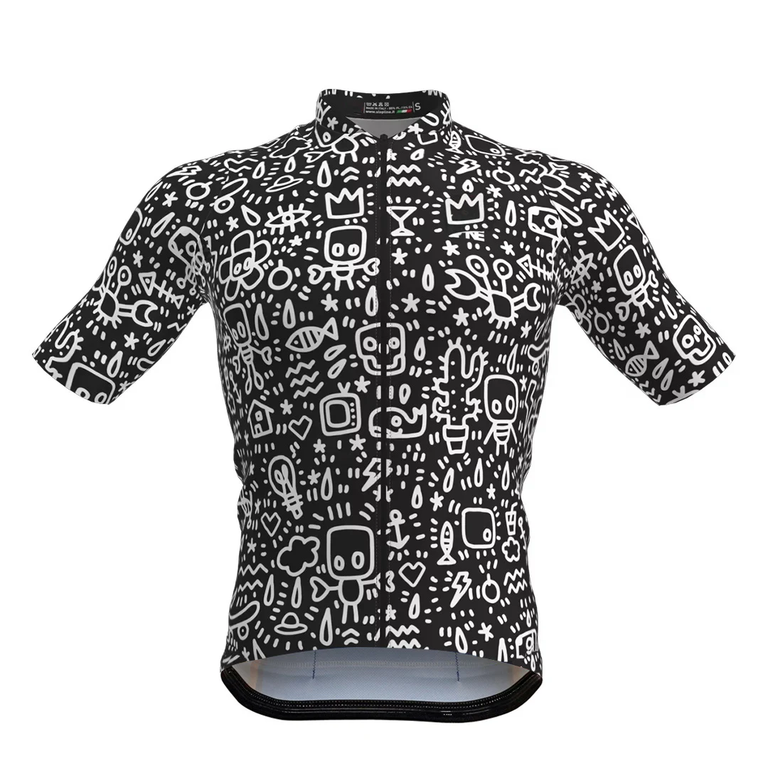 NEW Men\'s Black Cycling Jerseys Bike Kit Shirt Short Sleeve Sets Bicycle Clothing Bib Pants Ride Wear Maglia