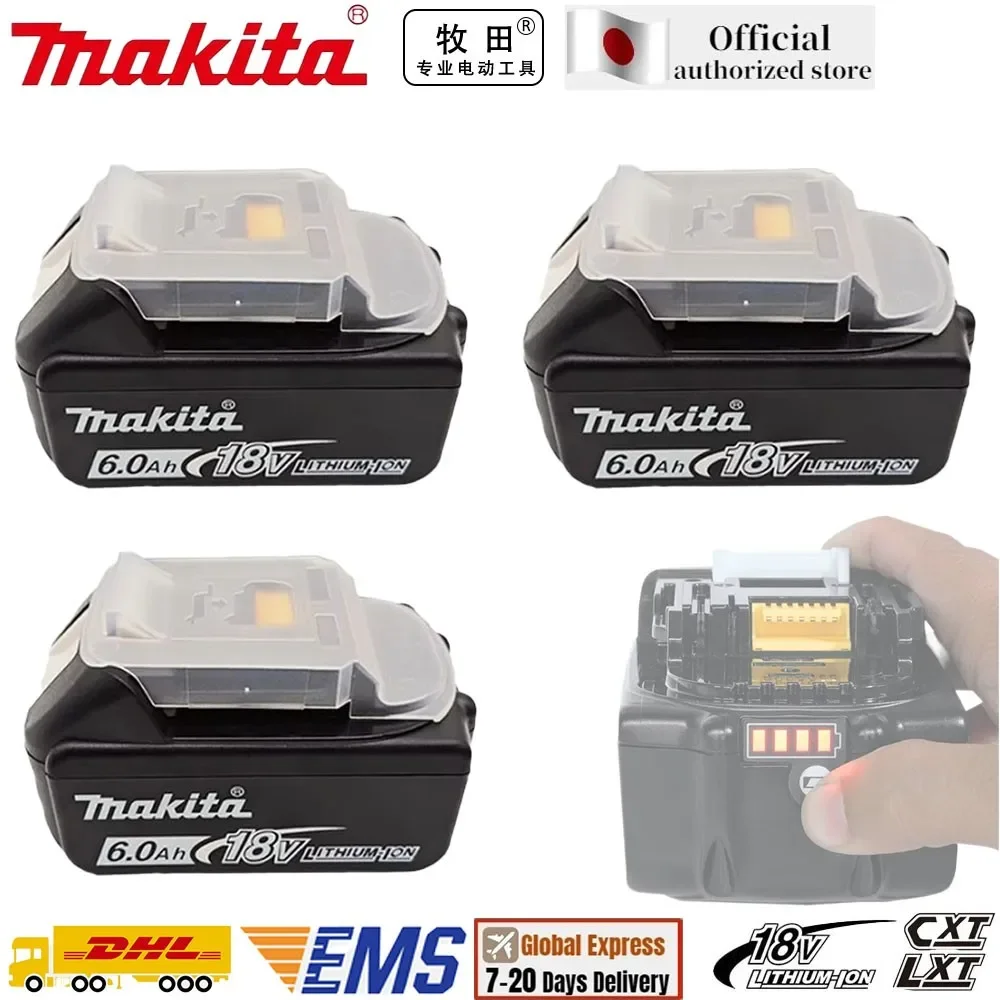 

100% Genuine/Original Makita 18v battery bl1850b BL1850 bl1860 bl 1860 bl1830 bl1815 bl1840 LXT400 6.0Ah for makita tools drill