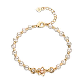 14K गोल्ड प्लेटेड असली प्राकृतिक मीठे पानी के मोती फैशन ब्रेसलेट महिलाओं सुरुचिपूर्ण ब्रेसलेट आभूषण प्रेमिका जन्मदिन शादी उपहार 8 best sales 14k सोने का कंगन - №5