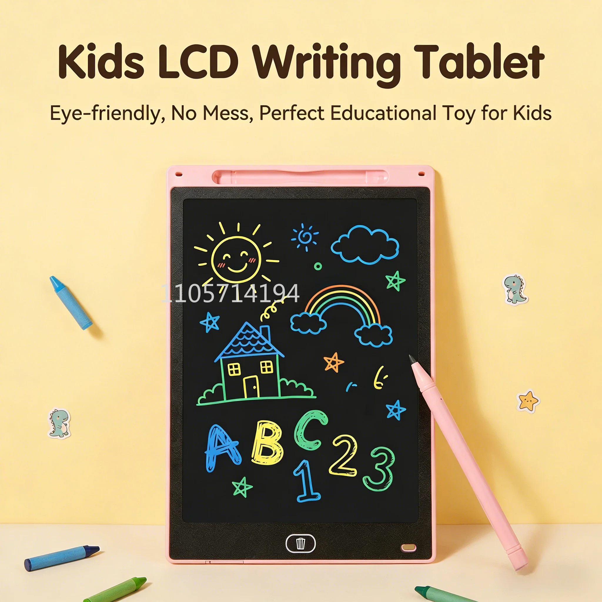 2PC 8.5/12 inch LCD Writing Board Electronic Tablet Board Drawing Tablet For 3 4 5 6 7 8 Years Kids Handwriting Pad Holiday Gift