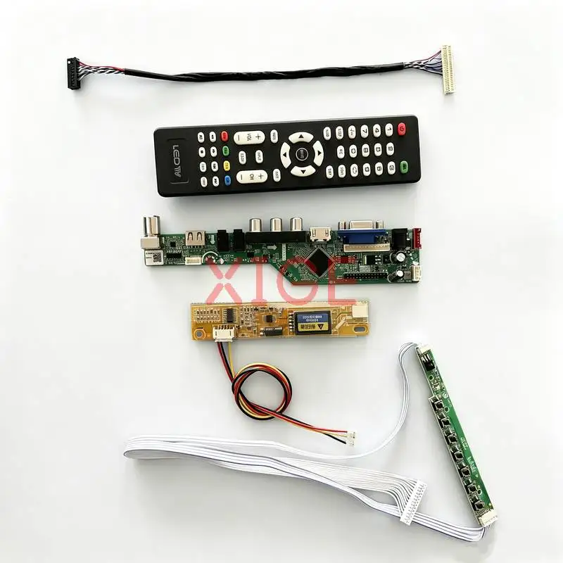 Placa Controladora de Matriz Compatível com B154EW01 B154EW02 B154EW08 B154EW04 1280x800 HDMI+VGA+AV+USB 1CCFL 1280*800 LVDS-30Pin Kit DIY