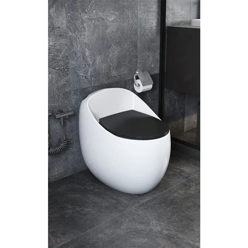

Household toilet colored egg-shaped toilet siphon large pipe large suction small apartment 25/35
