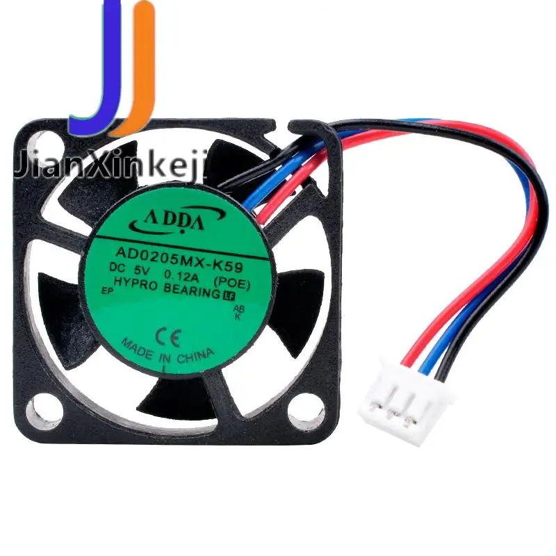 AD0205MX-K59 2.5cm 25mm fan 25x25x6mm DC5V 0.12A 3 wires 3pin micro cooling fan for Raspberry Pi mobile devices