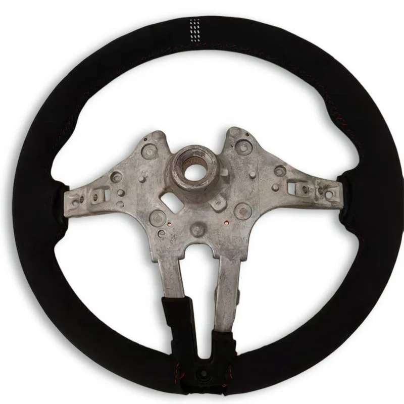 Suitable for BMW 3 Series thong full-turn three-color line hollow back to the correct steering wheel steering machine bottom