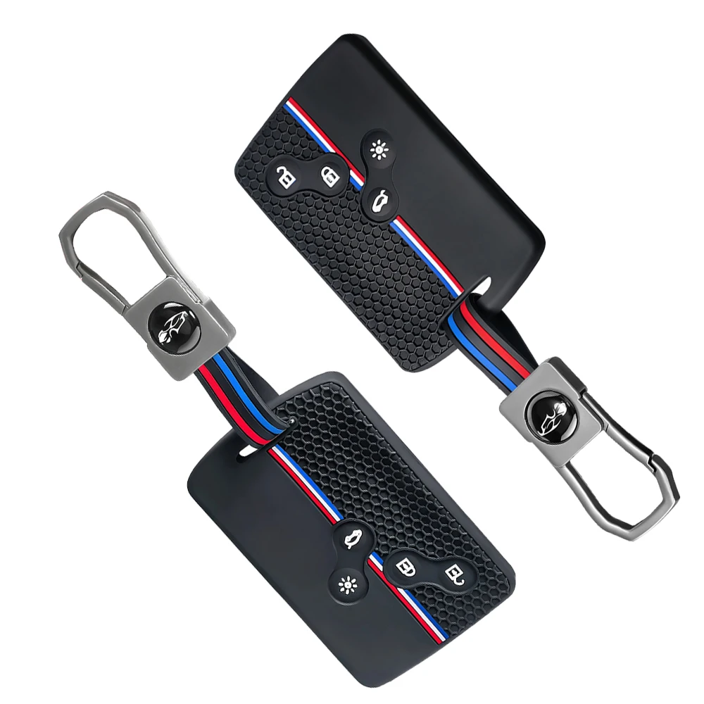 Neue Silikon-Autoschlüsselhülle für Renault Duster Captur Clio Logan Megane 1 2 3 Koleos Scenic Nema Fluence Zoe Zubehör