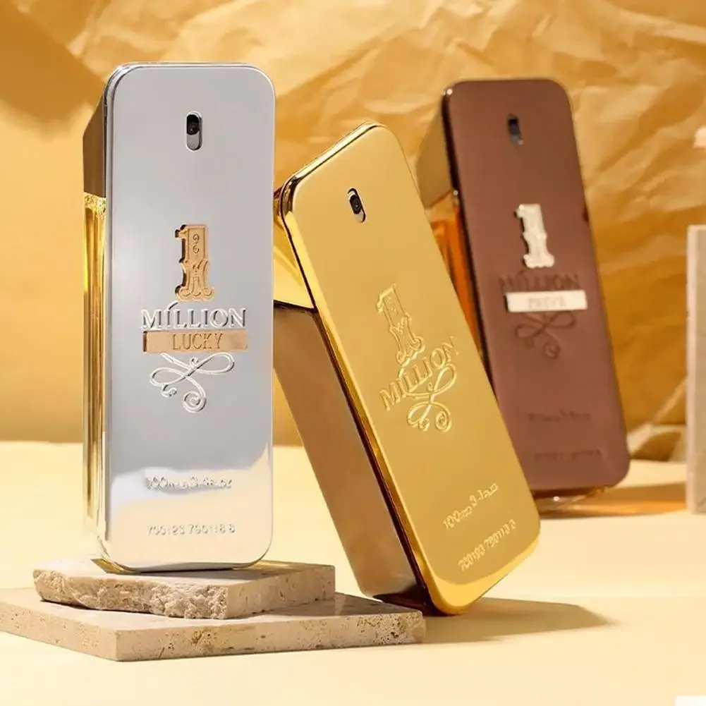 عطر باكو رابان 1 مليون مستوحى - عطر جلدي وحلو حار، رائحة مثيرة تدوم طويلاً في زجاجة بار ذهبية للرجال