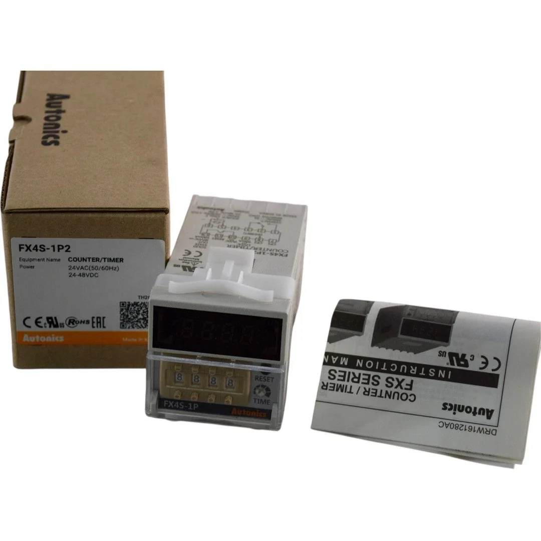 

FX4S-1P2 Counter & Timer, 1/16 DIN, 4-Digit, LED, 1 Preset, Relay & NPN Output, 24VAC 50/60Hz 24-48VDC