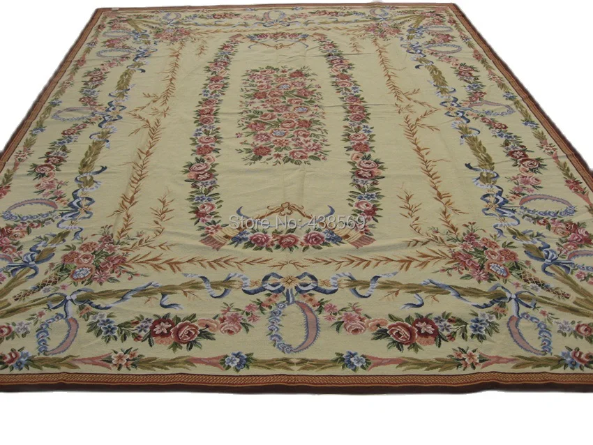 

Free shipping handmade needlepoint woolen rugs high quality 9'x12' cheap prices for HOME DECORATION