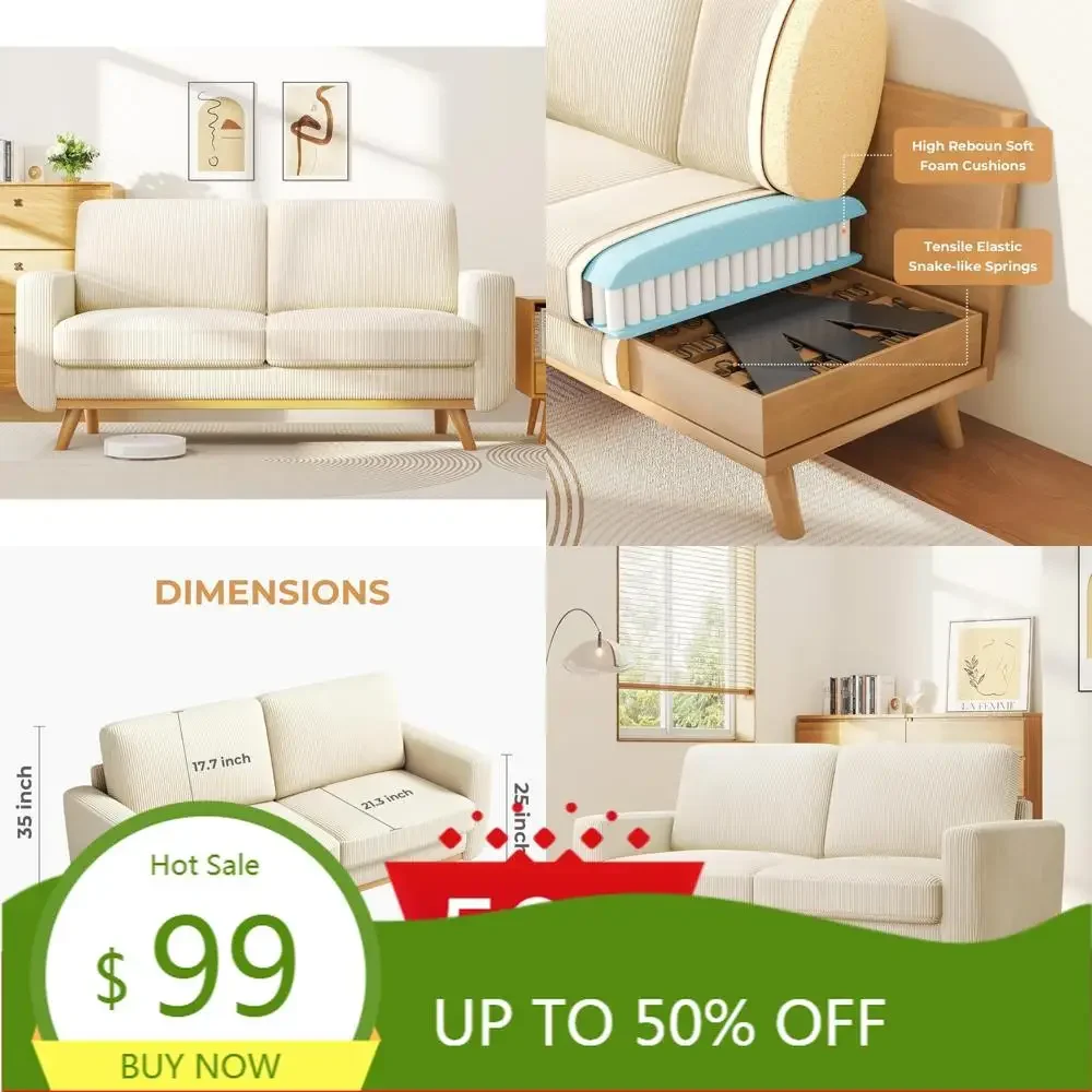 68" Loveseat Sofa B…