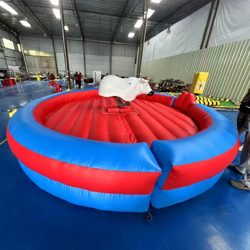 Commercial machinery game rodeo bull riding machine control inflatable machinery bull riding for sale