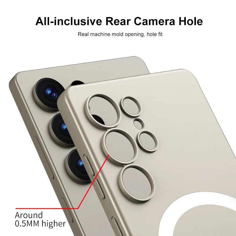 حافظة شحن لاسلكية مغناطيسية رفيعة للغاية وشفافة للغاية على الجلد لهاتف سامسونج جالاكسي S25 فائقة الأداء بتكلفة ممتازة #2