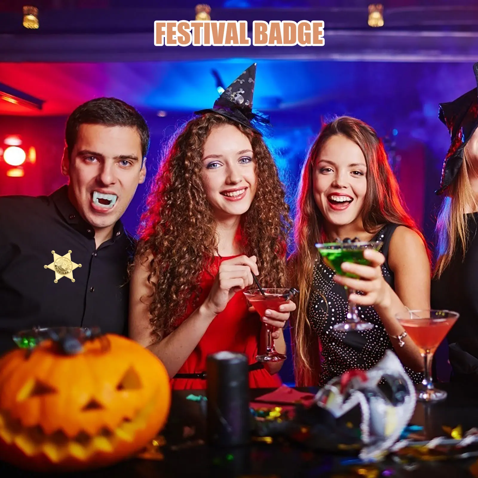 

10pcs Plastic Party Prop Small Badge Cosplay Small Police Badge Brooch Decoration Cosplay Props Party Stage Gifts