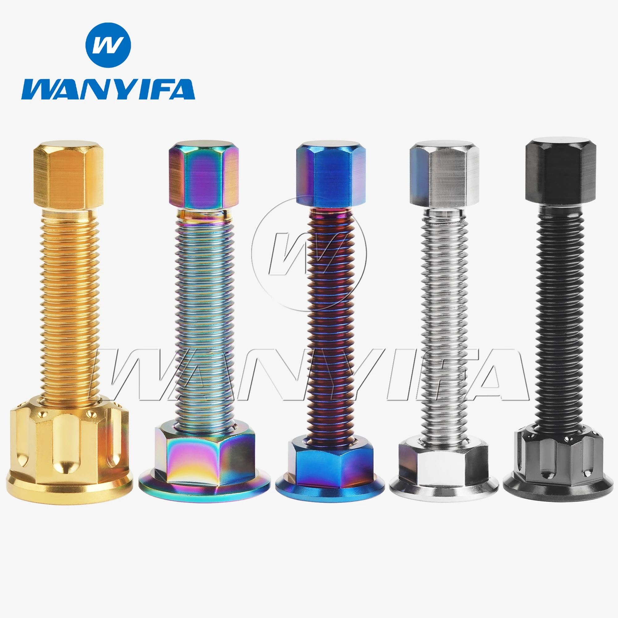 

Wanyifa Titanium Bolts M8/M10x47mm hexagon head screws M8/M10 flange nut pitch 1.25mm for motorcycle chain slack adjuster