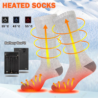 Winter Heated Socks Rechargeable Heating Socks with Battery Box Heated Socks Warmth Outdoor Heated Boots Snowmobile Ski Equipmen