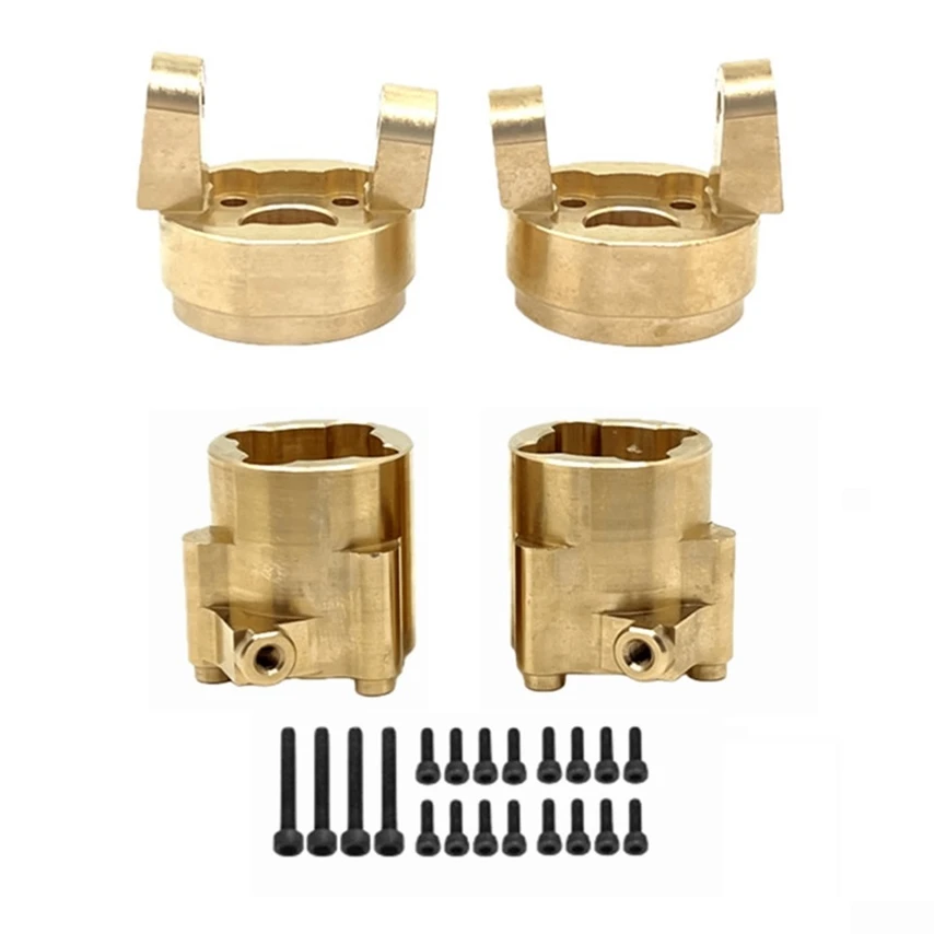 MJX H8H V3 Renewed Version Brass Front C-Hub Carrier Rear Stub Axle Hub Carrier Counterweight RC Car Upgrade Parts Accessories