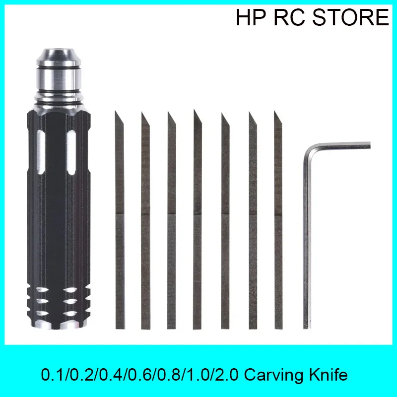 DIY Plastic Scale Model 0.1/0.2/0.4/0.6/0.8/1.0/2.0 Carving Knife Chisel Sharp Wear Resistant Scribe Slim Cutting Tool Set