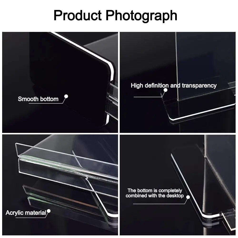 Panel akrylowy Wino Katalog Menu Stojak Pionowa dwustronna ramka na zdjęcia Ozdoba na biurko A4 A5 A6