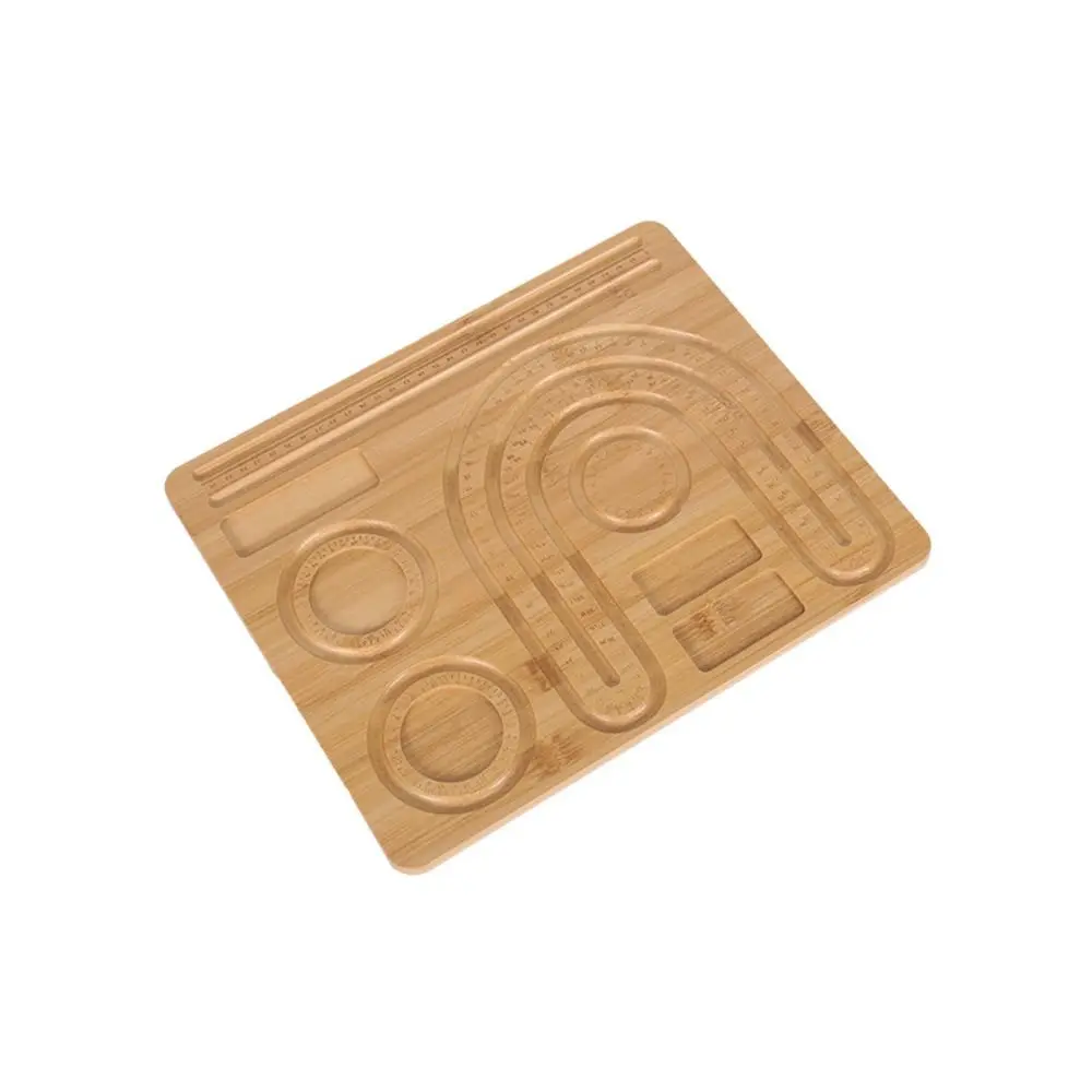 أنواع متعددة لصنع المجوهرات، صديقة للبيئة مع مقياس خشبي، لوح خرز، عرض سميك، هدايا لوحة تصميم المجوهرات