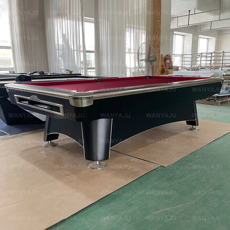 2025 New Design High-end 9 Ball Billiards Pool Billiard Tables 9ft Size Solid Wood and Slate Pool Table for Sale