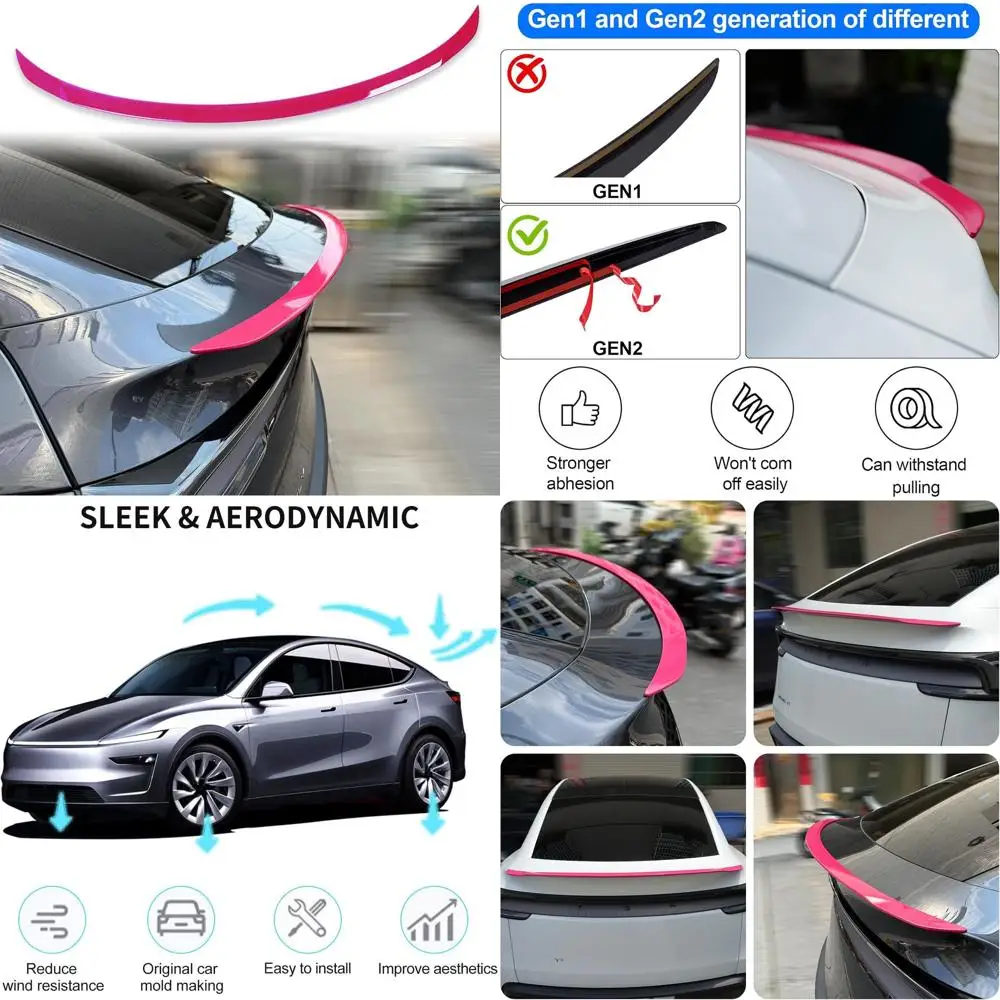 

Задний спойлер для Tesla Model Y Juniper, крыло ABS 2025 2026, крыло багажника, задний спойлер багажника, спортивный внешний вид для Tesla Model Y