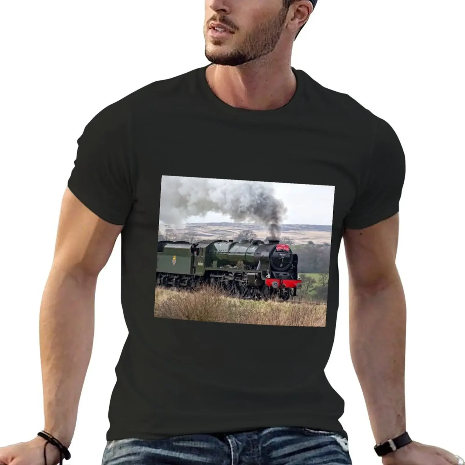 

Royal Scot steam train 46100 T-Shirt Aesthetic clothing vintage clothes graphic shirts clothing for men