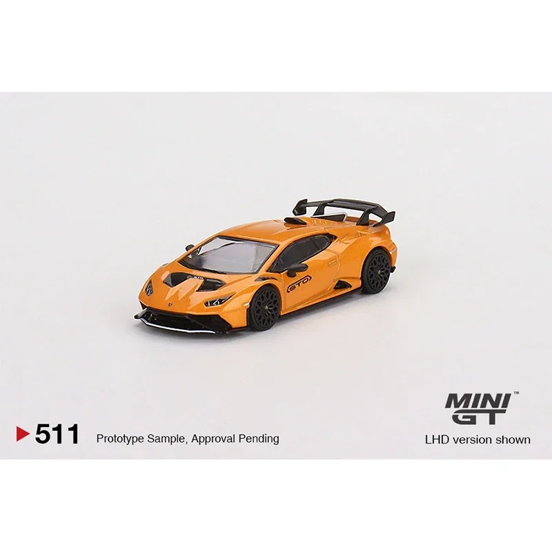 MINIGT 511 1:64 Huracan STO Arancio Borealis Diecast Diorama Car Model  cars