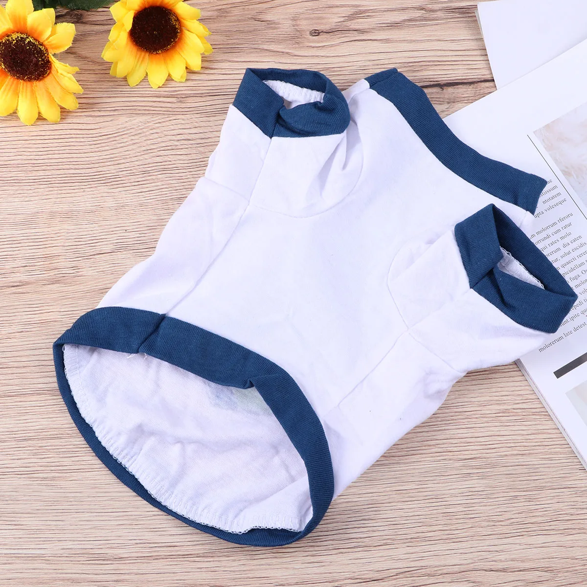 

Pet Clothes Vest Summer Puppy Cotton Vest For Walking Outdoor Activities Blue Size Xs Dog Apparel Pet Supplies Dog T