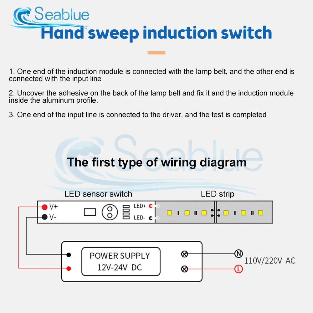 5V-24V Touch Switch Capacitive Module 3A LED Dimming Control Lamps Active Components Short Distance Scan Sweep Hand Sensor