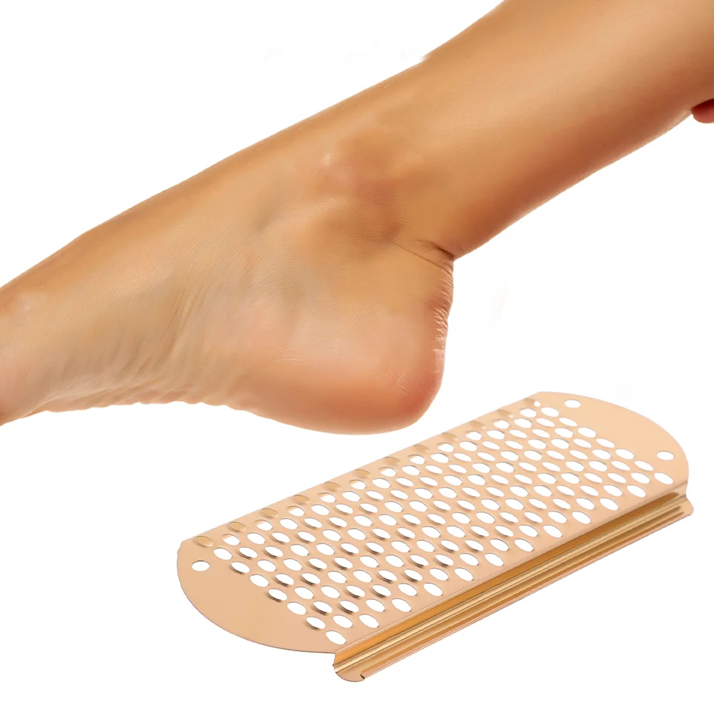 4 Pcs Pumice Stone Foot Cheese Grater File Scrubber Crusty Feet for Pedicure Stainless Steel Files Hard Skin Shaver Dead