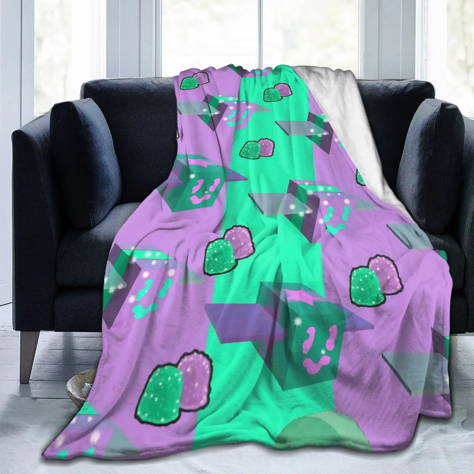 Bee Swarm Simulator BSS Game Blanket Cartoon Fuzzy Breathable Bedding Throw Blanket for Coverlet Autumn Winter Car
