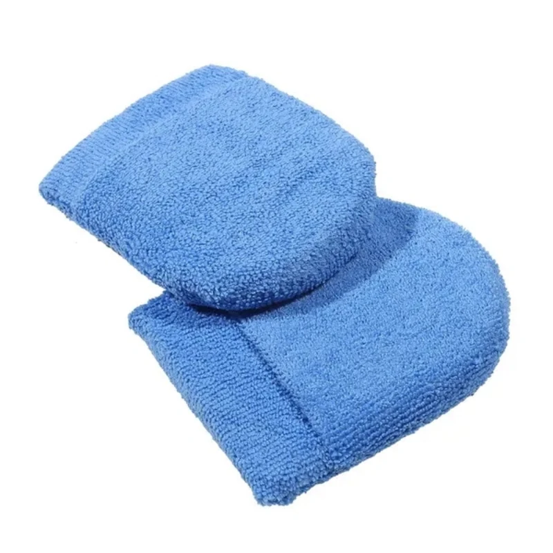 2/6Pcs Mixed Microfiber Car Wax Applicator Pad Car Polishing Sponge Mittens Wax Foam Applicator Pad Auto Detailing Accessories