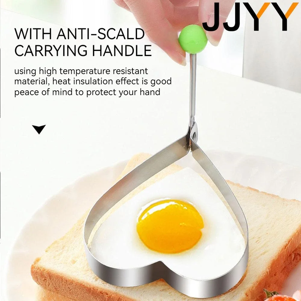 Stainless Steel 4 Style Egg Frying Mold Creative Poaching Tool Kitchenware Cooking Egg Shapes