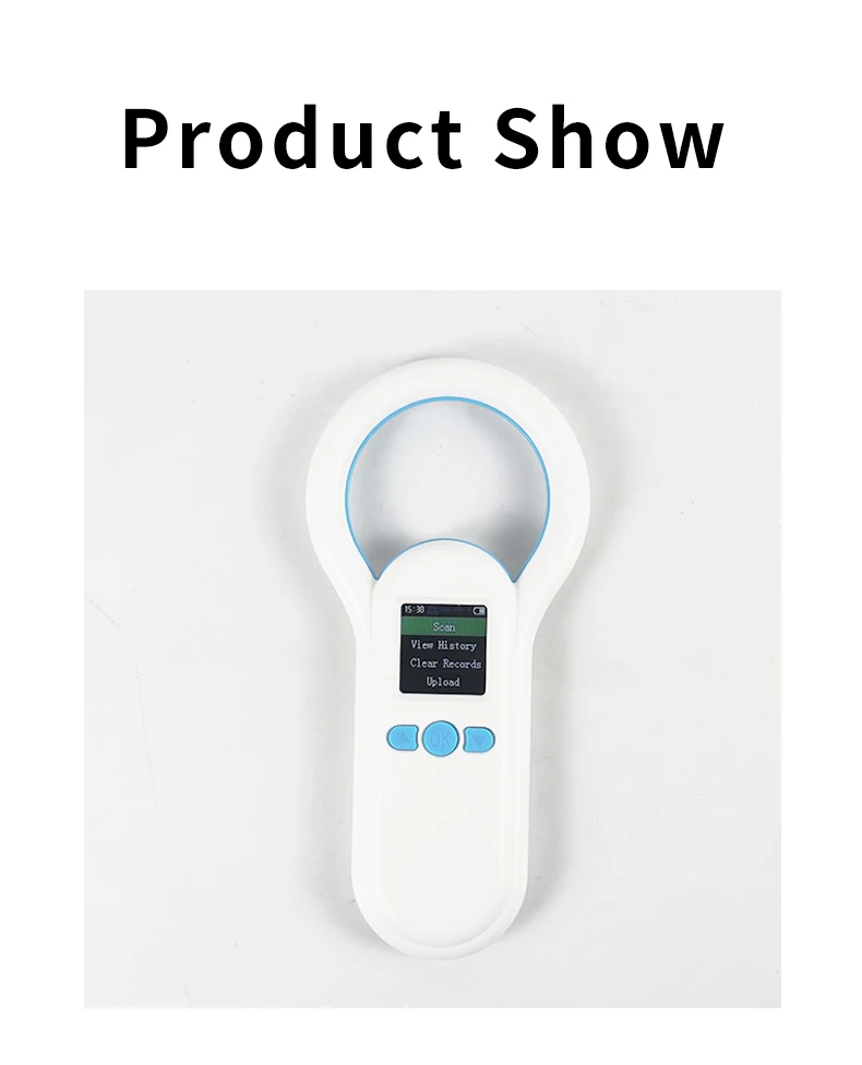 Handheld 134.2KHz 125kHz Animal RFID Reader Pet Cat Dog Microchip Scanner FDX-B Glass Chip USB/Bluetooth Tag Reader