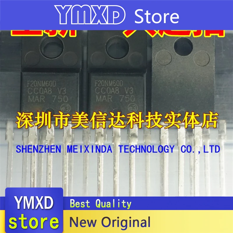 10pcs/lot New Original Genuine F20NM60D STF20NM60D 20 A600V field-effect Tube TO220F Upright In Stock